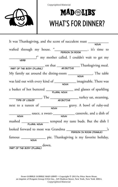 Gobble Gobble Mad Libs: Roger Price, Leonard Stern: 9780843172928: Amazon.com: Books Mad Libs For Adults Hilarious Free Printable, Mad Libs For Adults Hilarious, Free Mad Libs, Mad Libs For Adults, Kids Mad Libs, Mad Lips, Funny Mad Libs, Mad Libs Printable, Multiplication Posters