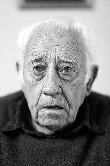 Face, Portrait, Elder, Old Monochrome Makeup Look, Black And White Face, Old Faces, Face Wrinkles, Graphic Design Resources, White Face, Old People, Old Man, Male Face