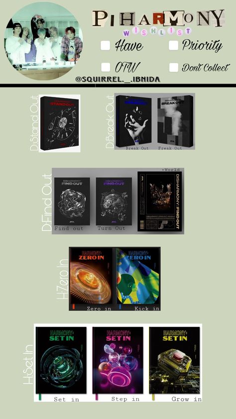 Disharmony and Harmony albums #p1harmony #P1ece #DisharmonyStandOut #DisharmonyBreakOut #DisharmonyFindOut #HarmonyZeroIn #HarmonySetIn P1harmony Album Template, I'm Broke, Christmas List, Stray Kids, Christmas, Quick Saves