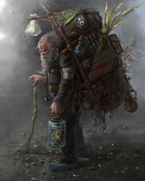 Old Apothecary, Heroic Fantasy, Dungeons And Dragons Characters, Concept Art Character, Dnd Art, D&d Dungeons And Dragons, Warhammer Fantasy, High Fantasy, Fantasy Rpg