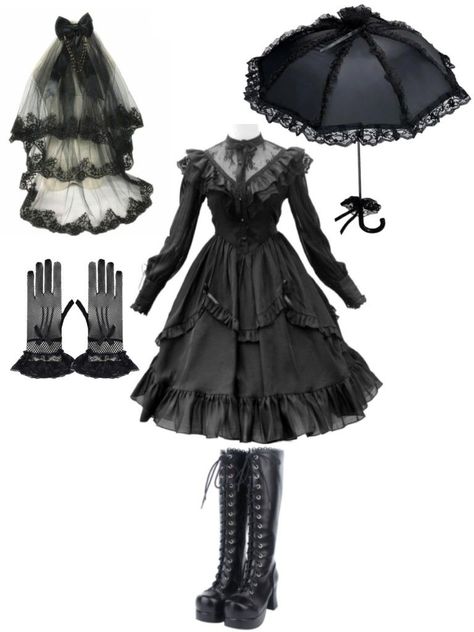 𝓖𝓸𝓽𝓱𝓲𝓬 𝓵𝓸𝓵𝓲𝓽𝓪 𝓸𝓾𝓽𝓯𝓲𝓽 Victorian Gothic Outfit, Goth Lolitas, Vkei Fashion, Goth Cross, Lolita Outfit, Goth Fits, Lolita Outfits, Woman In Black, Diamond Dress