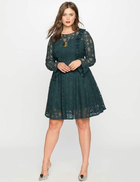 Vestidos para rellenitas #vestidos #fiesta #gorditas #rellenitas #XL Today Show, Outfits Casuales, Fit And Flare Dress, Flare Dress, Fit And Flare, Plus Size Dresses, Style Casual, Cold Shoulder Dress, Plus Size