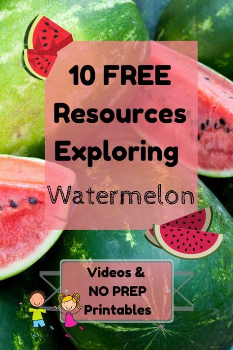 Watermelon | STEMHAX - The next ten FREE resource collection in the Farmer's Market series is #watermelon #freebies #farmersmarket #stemahx #food #kids #thewatermelonseed #books Watermelon Activity For Kids, Watermelon Activities, Watermelon Farming, Special Education Science, National Watermelon Day, Watermelon Day, Reading Stations, First Year Teaching, Summer Preschool