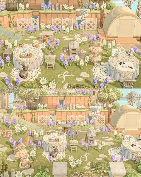 Springcore Resident Services, Acnh Lily Of The Valley Ideas, Acnh Springcore Ideas, Acnh Springcore Island, Animal Crossing Meadowcore, Fairytale Animal Crossing, Spring Core Acnh, Acnh Fairytale Island, Animal Crossing Springcore