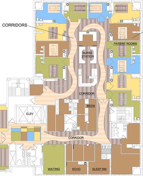 Hospital Staff Room, Nurse Station Design, Hospital Nurse Station, Nursing Station, Nurse Station, Healing Environment, Nurses Station, Healthcare Architecture, Psychiatric Hospital