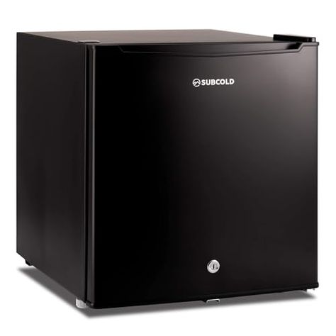 Subcold Eco50 Mini Fridge Black | Table-Top Model | Counter-Top Fridge | Solid Door with Chiller Box | Lock & Key | Energy Efficient (50L, Black) Solid Door, Solid Doors, Locks & Key, Amazon Uk, Large Appliances, Mini Fridge, Black Table, Electronic Toys, Counter Top