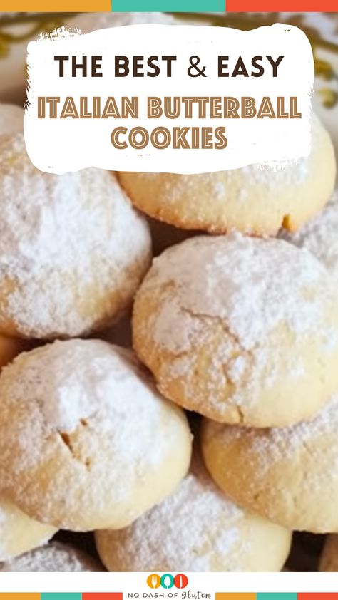 Whip up delightful Italian Butterball Cookies with our easy recipe! These buttery, almond-vanilla flavored treats are perfect for any occasion. Quick to bake and irresistibly delicious, they're sure to be a hit. Ideal for sharing with family and friends. Bake, enjoy, and share the joy! Almond Butterball Cookies, Italian Butter Ball Cookies, Butterball Cookies Recipe, Butter Ball Cookies, Butter Ball Cookies Recipe, Mom Cookies, Butterball Cookies, Dessert Muffins, Cool Whip Cookies