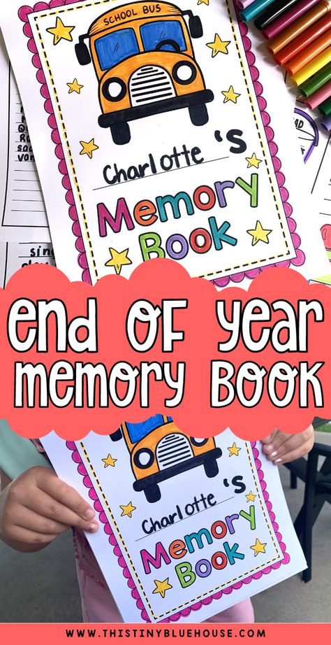 Free printable end of year memory book for kids Holiday Memory Book, Pre K Memory Book, Preschool Memory Book Ideas, Prek Memory Book, Classroom Memory Book, School Year Memory Book, Class Memory Book, Kindergarten Memory Book, Toddler Memory Book