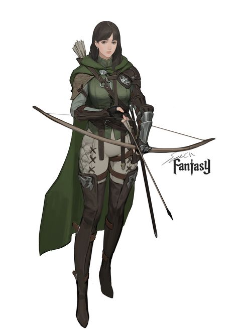 Media Tweets by sonech (@Tsonech) / Twitter Archer Character Design, Arcane Archer, Fantasy Reference, Medieval Archer, Archer Characters, Fantasy Fighter, Knight Drawing, Oc Fashion, Warrior Concept Art