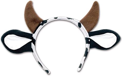 Cow Ears Headband, Cow Headband, Horns Costume, Horns Headband, Farm Themed Party, Farm Theme Birthday, Cow Ears, Cow Costume, Cow Birthday