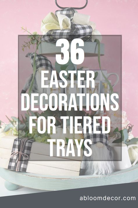 Looking for Easter decorating ideas for the home? Bring that Spring vibe to your home with my 36 easy Easter decorations for tiered trays ideas! From chic to whimsical, I've got the perfect Easter decor inspirations for every taste! Get ready to have some fun while decorating your home and enjoy a Happy Easter! Spring Decoration Ideas, Tiered Tray Decor Ideas, Easter Inspiration Decor, Easter Decorating Ideas, Decorate For Easter, Tray Decor Ideas, Easter Tiered Tray, Candle Arrangements, Easter Decorating