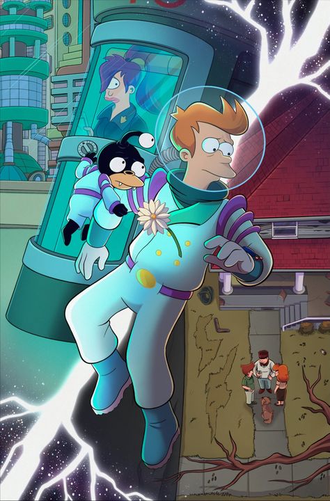 Futurama Fanart, Fry Futurama, Futurama Characters, Pizza Delivery Boy, Rando Comics, Dreamworks Characters, Matt Groening, Movie Memes, World Images