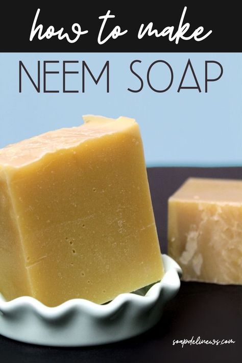 Acne Soap Recipe, Diy Neem Oil, Benefits Of Neem Oil, Neem Oil Soap, Benefits Of Neem, Natural Soaps Recipes, Neem Soap, Hemp Soap, Acne Soap