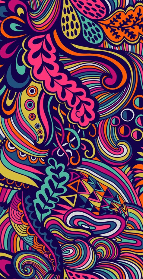 Psychedelic Art Trippy Patterns, Movies Wallpaper, Mandala Wallpaper, Psy Art, Trendy Wallpaper, Trippy Art, Cellphone Wallpaper, Colorful Wallpaper, Colors And Patterns