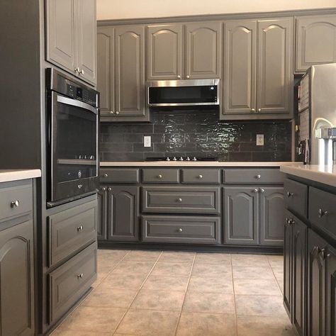 Sherwin Williams Gauntlet Gray • Instagram Gauntlet Gray Sherwin Williams Cabinets, Gauntlet Gray Cabinets Kitchen, Gauntlet Gray Cabinets Bathroom, Sherwin Williams Gauntlet Gray, Gauntlet Gray Cabinets, Sherwin Williams Gauntlet Gray Cabinets, Gauntlet Gray Sherwin Williams, Gauntlet Gray, Gray Instagram