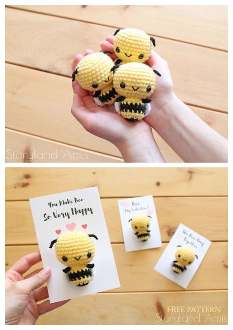 Crochet Bee Doll Amigurumi Free Patterns - DIY Magazine Crochet Bee Keychain Pattern Free, Bee Crochet Patterns Free, Crochet Bee Pattern Free, Bee Amigurumi Free Pattern, Crochet Honey Bee, Crochet Bee Keychain, Bee Crochet, Doll Amigurumi Free Pattern, Bee Pattern