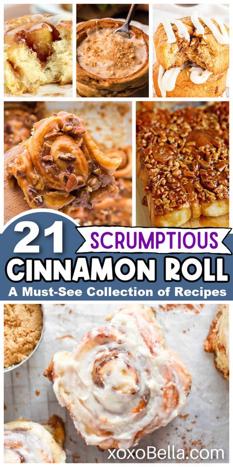 Easy cinnamon roll recipes Easy Quick Cinnamon Rolls Recipes, Pineapple Cinnamon Rolls, Quick And Easy Cinnamon Rolls, Cinnamon Roll Variations, Pillsbury Cinnamon Roll Recipes, Maple Bacon Cinnamon Rolls, Peach Cobbler Cinnamon Rolls, Cinnamon Roll Recipes, Ebelskiver Recipe