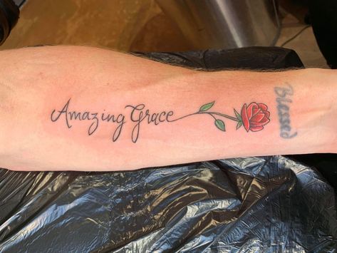 Amazing Grace Tattoo, Grace Tattoo, Grace Tattoos, Amazing Grace, Tattoos And Piercings, Tattoo Quotes, Tattoo Ideas, Piercings, My Style