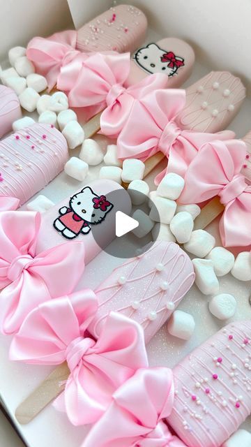 @xosimplysweeet on Instagram: "Make a Hello Kitty themed order with me! 💗 • • • #cakesicles #cakepop #chocolatecoveredstrawberries #chocolatecoveredoreos #chocolatecoveredpretzels #chocolatecoveredricekrispies  #hellokitty" Hello Kitty Desserts Table, Hello Kitty Treat Table, Hello Kitty Oreos, Hello Kitty Cakepops, Hello Kitty Rice Crispy Treats, Hello Kitty Dessert Table, Hello Kitty Birthday Party Ideas Food, Hello Kitty Bday Party, Hello Kitty Baby Shower Ideas