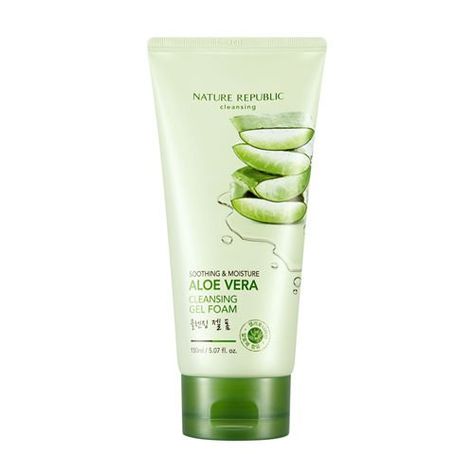 Aloe Vera Acne, Nature Republic Aloe Vera, Aloe Vera Face Mask, Korean Eye Makeup, Nature Republic, The Face Shop, Aloe Vera Juice, Aloe Vera Extract, Aloe Vera Leaf