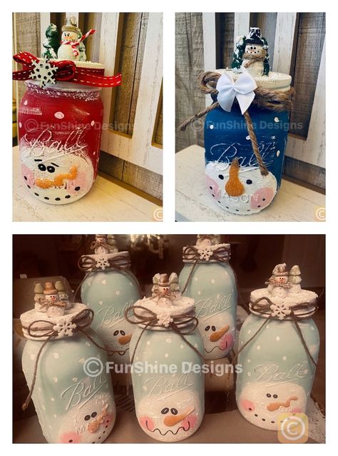 This Seasonal Decor item by FunShineByCharidy has 36 favorites from Etsy shoppers. Ships from Dayton, OH. Listed on Jul 7, 2024 Empty Jars Ideas Diy, Glass Jar Crafts, Snowman Jars, Holiday Mason Jar Crafts, Christmas Jars Decorations, Painted Glass Jars, Christmas Glass Jars, Snow Globe Mason Jar, Mason Jar Lids Crafts