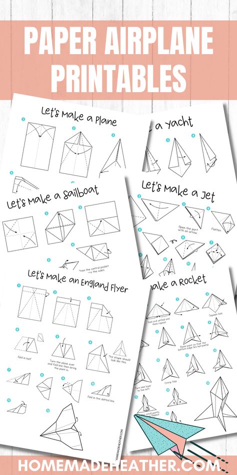 Free Paper Airplane Printables Paper Airplane Folding Template, Paper Plane Challenge, Paper Airplane Pattern Free Printable, Flight Projects For Grade 6, Paper Airplane Printable Templates, Paper Airplane Activities For Kids, How To Fold Paper Airplanes For Kids, Airplane Folding How To Make, Paper Plane Instructions