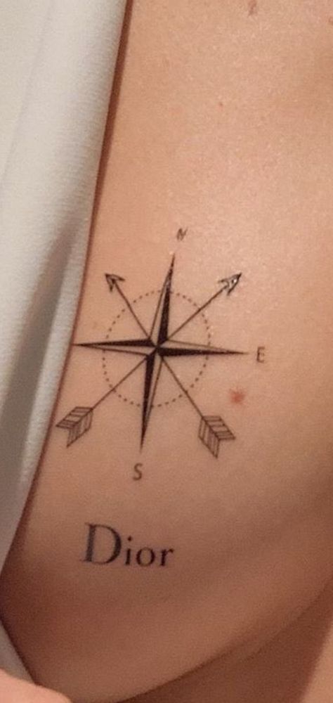 Dave Tattoo, North Star Tattoo, North Star Tattoos, Wheel Tattoo, Nautical Star, Star Tattoo, Star Tattoos, Minimal Tattoo, Chest Tattoo