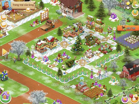 Hay Day Decoração, Hay Day Farm Design, Hayday Farm Design, Christmas Farm, Hay Day, Farm Design, Winter Design, Cute Couples Photos, Couples Photos