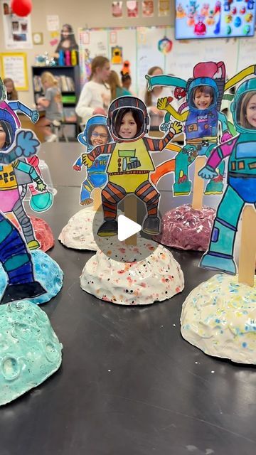 3rd Grade Planet Project, Space Day At School, Astronaut Crafts Preschool, Astronaut Craft Preschool, Planets Activities For Kids, Space Theme Crafts, Space Art Projects For Kids, Welcome To 3rd Grade, Astronaut Craft