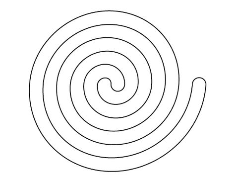 Spiral pattern. Use the printable outline for crafts, creating stencils, scrapbooking, and more. Free PDF template to download and print at http://patternuniverse.com/download/spiral-pattern/ Spiral Template Free Printable, Spiral Template, Spiral Design Pattern, Paper Spinners, Printable Outline, Paper Spiral, Remembrance Day Art, Coloring Crafts, Dot Painting Tools