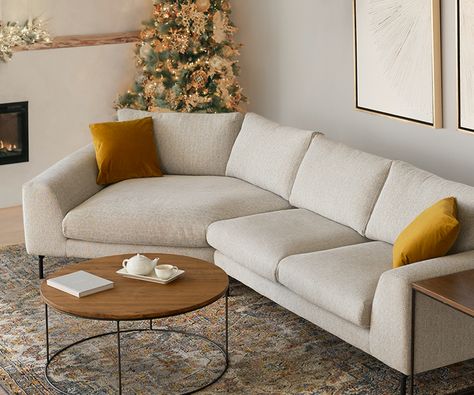 The Rowena Cuddler Sectional features a unique angled design, providing space for you to cuddle up with the whole family for your next movie night. A design that’s big on comfort while offering a smaller footprint makes this sectional ideal for any living room, even smaller spaces. The solid metal legs, modified track arms and textured fabric add an overall modern style to your space. Cuddler Sectional, Your Next Movie, Living Room Update, Textured Fabric, Solid Metal, Movie Night, Small Spaces, Modern Style, Family Room