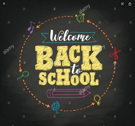 School Graphics, School Concept, Teacher Aesthetic, Welcome To School, Colored Chalk, Welcome Back To School, Free Vector Art, Vector Photo, Vector Design