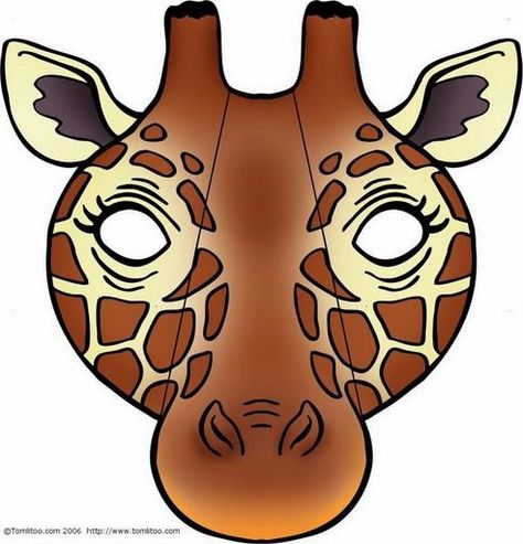 Animals Free Printable Masks. Animal Mask Templates, Printable Halloween Masks, Printable Animal Masks, Mask Template Printable, Animal Masks For Kids, Giraffe Costume, Printable Masks, Halloween Clips, Masks Crafts