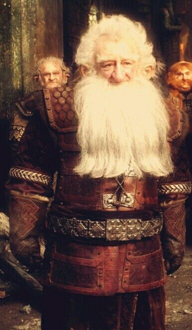 Balin in Erebor armor Balin Hobbit, The Hobbit Balin, J Rr Tolkien, Kili Hobbit, Archery Gloves, The Lonely Mountain, Larp Ideas, Battle Axes, Lonely Mountain