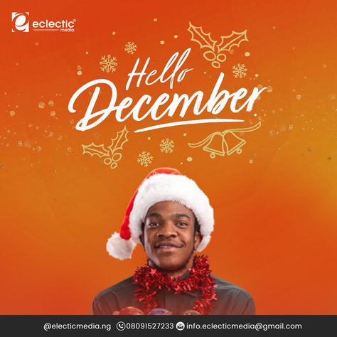 Happy new month design inspiration for december December Design Graphic, Happy New Month December, Happy New Month Design, New Month Design, Animal Pictures For Kids, Christian Photography, Month Design, Beauty Salon Posters, Ankara Short