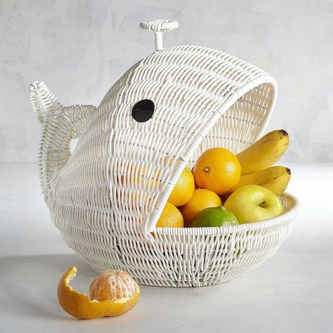 Whale Fruit Bowl - #sale #kitchen Seaside Kitchen, Modern Fruit Bowl, Mint Kitchen, Top Kitchen Gadgets, Hamptons Decor, Fruit Holder, Beach Kitchens, Gift Making, Womens Luggage