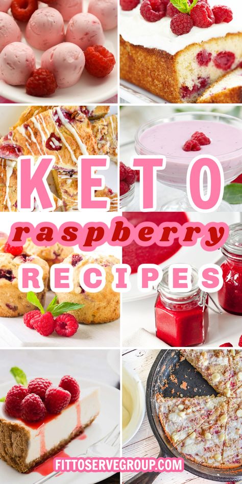 Snacks With Raspberries, Raspberry Recipes Keto, Keto Raspberry Desserts Easy, Low Carb Raspberry Desserts, Rasberry Desserts Keto, Low Carb Raspberry Recipes, Frozen Raspberry Recipes Healthy, Keto Raspberry Recipes, Keto Raspberry Desserts