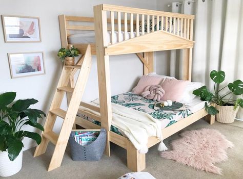 Cozy Bunk Bed, King Single Bunk Beds, Top Bunk Bed, Bunk Beds Loft, Pine Bunk Beds, Beds Loft, Beds Single, L Shaped Bunk Beds, Single Bunk Bed