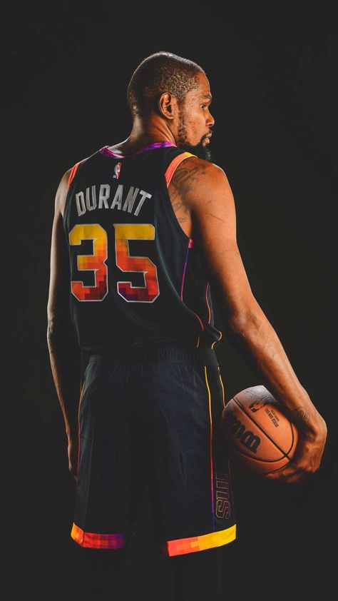 Kevin Durant Suns Wallpaper Kd Wallpaper, Suns Wallpaper, Kevin Durant Wallpapers, Logo Basketball, Basketball Photos, Nba Art, Jordan Logo, Nba Wallpapers, Sports Aesthetic