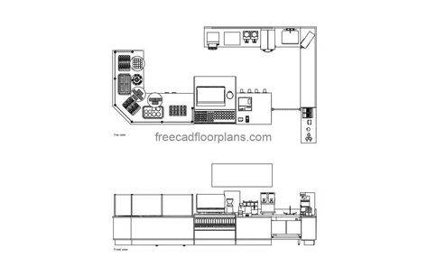 Restaurant Coffee Counter - Free CAD Drawings Small Cafe Plan, Coffee Shop Plan, Small Restaurant Floor Plan, Cafe Counter Dimensions, Small Cafe Floor Plan, Cafe Floor Plan Layout, Coffee Shop Floor Plan With Dimensions, Cafe Counter Detail Drawing, Cafe Floor Plan With Dimensions