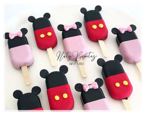 Mickey Mouse Desserts, Treat Maker, Ideas Emprendimiento, Chocolate Ideas, Minnie Birthday, 2nd Baby, Sweet Cakes, 1st Birthday Girls