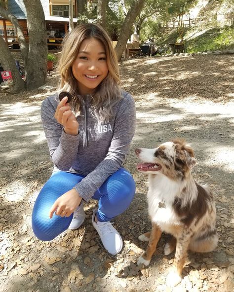 On set today with Reese shooting for @oreo @ritzcrackers and @chipsahoy ! So excited to be teaming up with my favorite snacks to support Team USA at the Olympic Winter Games 2018! #ad Kim Hair, Chloe Kim, Chips Ahoy, Ritz Crackers, Winter Games, Professional Athlete, Hair Reference, Pretty Birds, Winter Olympics