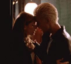 Spuffy Buffy GIF - Spuffy Buffy Spike - Discover & Share GIFs Buffy And Spike, Buffy Spike, Buffy Style, Spike Buffy, Best Tv Couples, Vampire Stories, Buffy Summers, Cartoon Books, Tv Couples