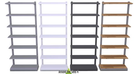 magazine rack (Surfaces > Displays) Pantry Rack, Around The Sims 4, The Sims 4 Custom Content, Retail Counter, Play Sims 4, Sims 4 Bedroom, Sims 4 Clutter, Mod Decor, Tv Shelf