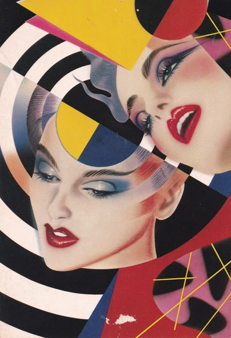 Tech Decoration, Peter Sato, Pater Sato, Airbrush Illustration, 80s Airbrush, Photography Coursework, Drag Make-up, 1980s Art, 80s Art