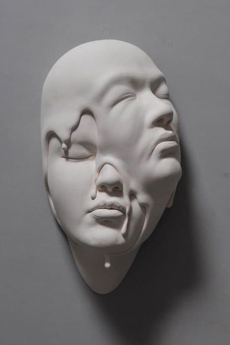 Johnson Tsang Johnson Tsang, Modern Canvas Painting, Lucid Dream, Colossal Art, Clay Faces, 판타지 아트, Modern Sculpture, Wall Art Pictures, Art Sculpture