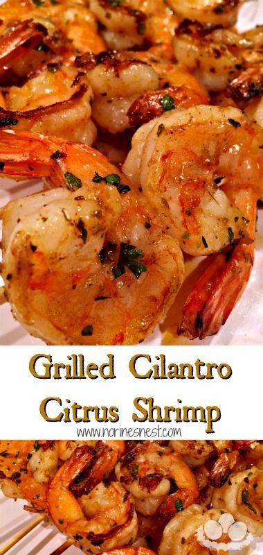 Grilled Jumbo Shrimp in a lip smacking Cilantro Citrus Marinade. It's so good you'll be licking your fingers and reaching for one more skewer! Grilled Shrimp Marinade, Grilled Jumbo Shrimp, Easy Grilled Shrimp Recipes, Citrus Shrimp, Citrus Marinade, Shrimp Marinade, Marinated Shrimp, Grilled Shrimp Recipes, Delicious Clean Eating