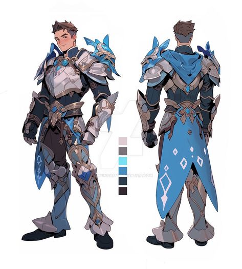 Ocean Knight, Ocean Armor, Armor Outfit, Elf Armor, Dungeons And Dragons Books, Male Design, Sleeping Princess, Random Outfits, Outfit References