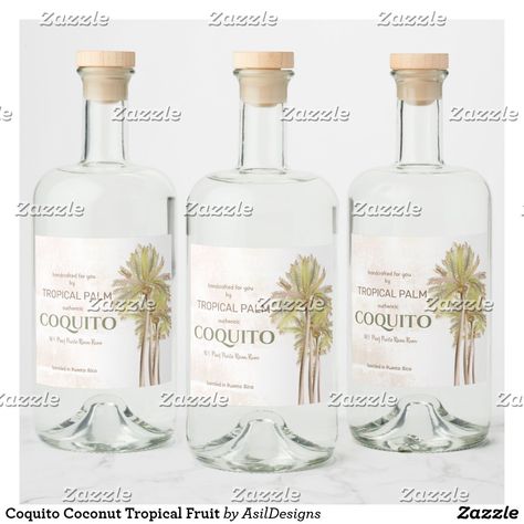 Coquito Bottles, Fruit Botanical, Liquor Bottle Labels, Bottle Label Design, Diy Products, Product Labels, Alcohol Bottles, Christmas Stationery, Liquor Bottle