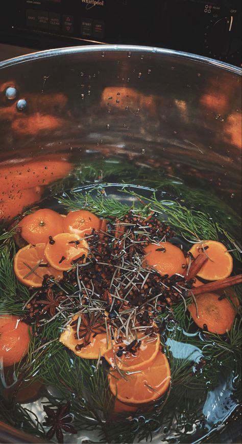 Stovetop simmer pot to celebrate the winter solstice or Yuletide. Witchy Winter Solstice, Solstice Aesthetic, Simmer Pot Aesthetic, Yule Simmer Pot, Witchy Winter, Winter Solstice Decor, Winter Solstice Decorations, Yule Decorations Winter Solstice, Winter Solstice Aesthetic